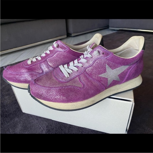 Haus By Golden Goose Leather Pink Trainers - Picture 9 of 12